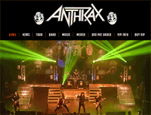 Tablet Screenshot of anthrax.com